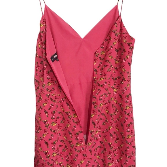 Slate and Willow Pink Rose Floral Maxi Slip Dress Size 4 - Picture 8 of 10